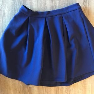 Hazel Royal Blue Mini Circle Skirt